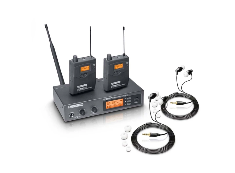 LD Systems MEI 1000 G2 BUNDLE IE Monitoring Sys 2x BP, 2x IE Headset 
